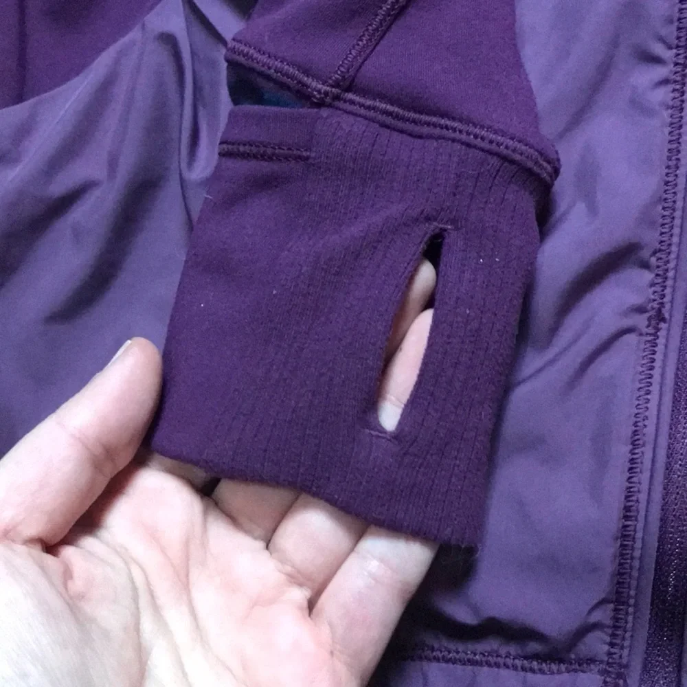 Lululemon Can't Stop Jacket Hyper Stripe Plum